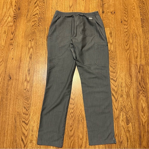Figs Gray Uniform Medical Nurse Drawstring Back elastic waist Pants size small - Picture 4 of 11